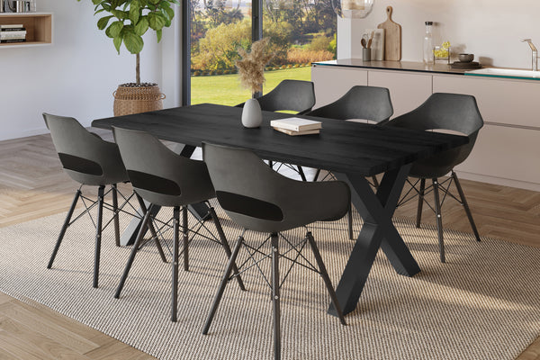 #holzgrau-optik #180x90 #x-gestellschwarz