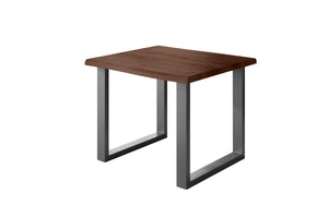 #holznussbaum-optik #80x80 #u-gestellschwarz