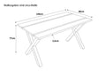 #140x80 #x-gestellschwarz