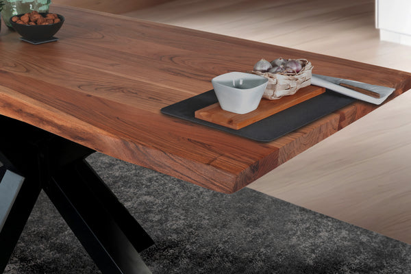 #nussbaumfarben #240x100 #spider-gestellschwarz