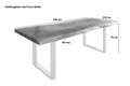 #nussbaumfarben #240x110 #u-gestellsilber