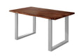 #nussbaumfarben #140x80 #u-gestellsilber