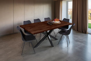 #nussbaumfarben #180x90 #spider-gestellschwarz
