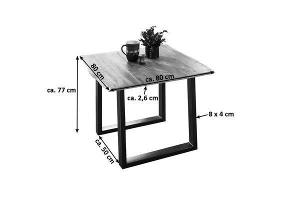 #naturfarben #80x80 #u-gestellschwarz