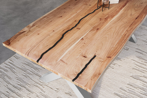 #naturfarben #240x100 #x-gestellsilber