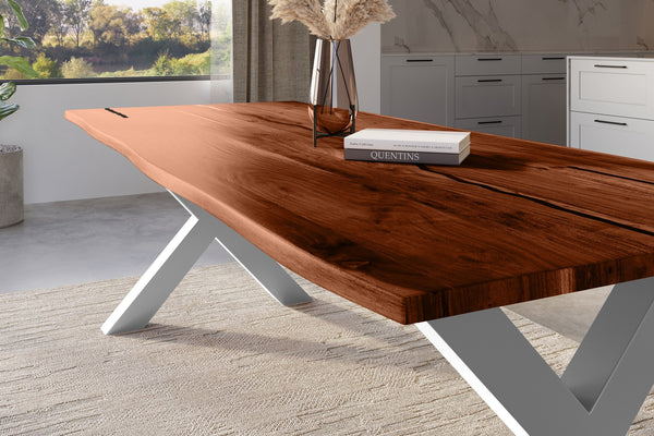 #nussbaumfarben #280x100 #x-gestellschwarz
