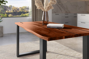 #nussbaumfarben #180x90 #u-gestellschwarz