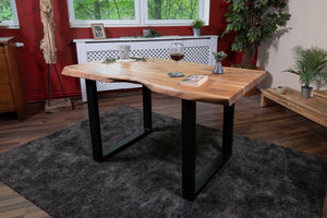 #akazienaturfarben #140x80 #u-gestellschwarz