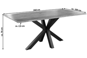 #naturfarben #260x100 #spider-gestellschwarz