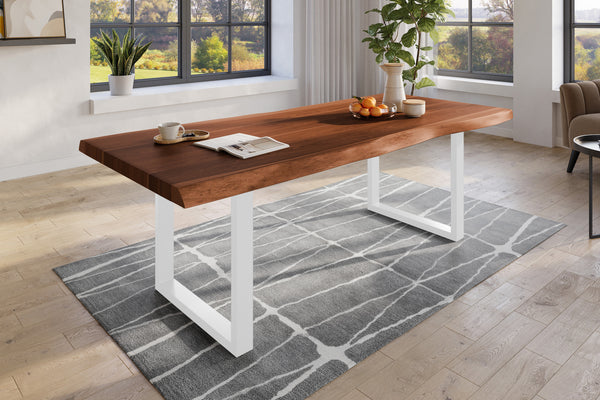 #nussbaumfarben #240x120 #u-gestellweiß