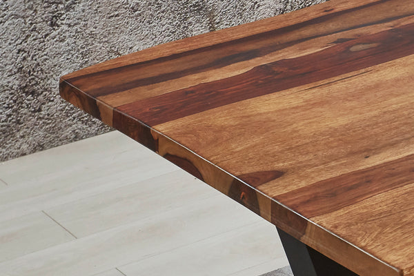 #sheeshamnaturfarbenlackiert #200x100 #x-gestellschwarz