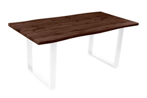#nussbaumfarben #180x90 #u-gestellweiß