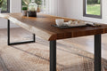 #akazienussbaumfarben #240x100 #u-gestellschwarz