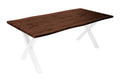 #nussbaumfarben #200x100 #x-gestellweiß
