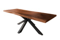 #akazienussbaumfarben #240x100 #spider-gestellschwarz