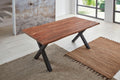 #sheeshamteakfarben #180x90 #x-gestellschwarz