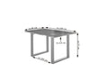 #nussbaumfarben #160x85 #u-gestellsilber