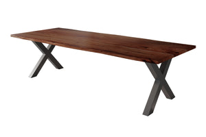 #nussbaumfarben #260x100 #x-gestellschwarz