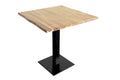 #akazienaturfarbenlackiert #80x80 #säulen-gestelleckigschwarz