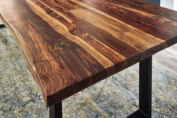 #sheeshamnaturfarbenlackiert #240x100 #u-gestellschwarz
