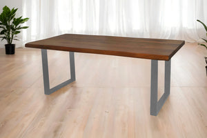 #mangohonigfarben #220x100 #u-gestellsilber