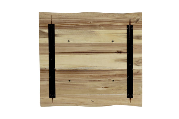 #akazienaturfarbenlackiert #80x80 #säulen-gestelleckigschwarz