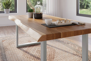 #akazienaturfarben #180x90 #u-gestellsilber