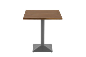 #nussbaumfarben #70x70 #säulen-gestelleckigsilber