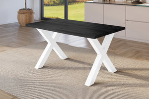 #holzgrau-optik #140x80 #x-gestellweiß