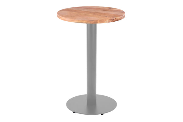 #60x60 #akazienaturfarben #säulen-gestellrundsilber