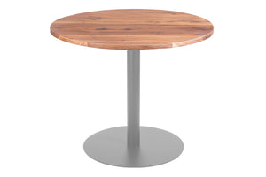#80x80 #akazienaturfarben #säulen-gestellrundsilber