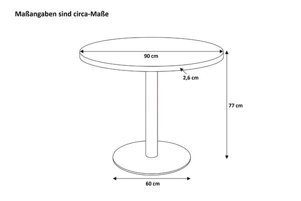 #90x90 #mangonaturfarben #säulen-gestellrundsilber
