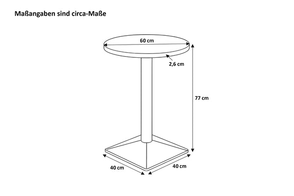 #60x60 #mangonaturfarben #säulen-gestelleckigsilber