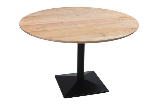 #akazienaturfarben #120x120 #säulen-gestelleckigschwarz