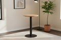#60x60 #akazienaturfarben #säulen-gestellrundschwarz