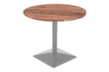 #90x90 #akazienaturfarben #säulen-gestelleckigsilber