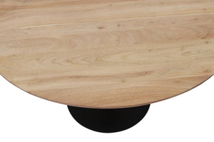 #akazienaturfarben #110x110 #säulen-gestellrundschwarz