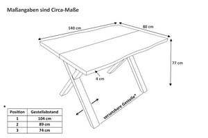 #140x80 #x-gestellweiß