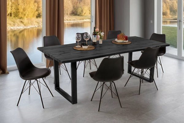 #holzgraufarben-optik #240x100 #u-gestellschwarz