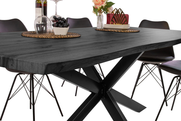 #holzgraufarben-optik #240x100 #spider-gestellschwarz