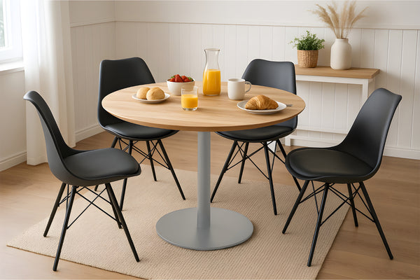 #akazienaturfarben #110x110 #säulen-gestellrundsilber