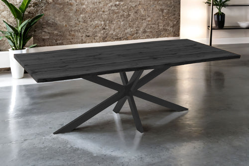 #holzgraufarben-optik #240x100 #spider-gestellschwarz