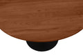 #akazienussbaumfarben #120x120 #säulen-gestellrundschwarz