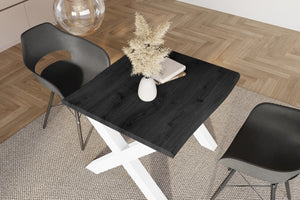 #holzgrau-optik #80x80 #x-gestellweiß