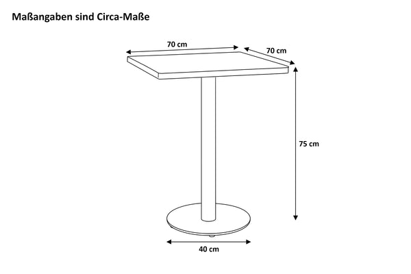 #70x70 #säulen-gestellrundschwarz