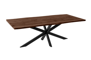 #holznussbaum-optik #240x100 #spider-gestellschwarz