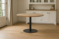 #akazienaturfarben #110x110 #säulen-gestellrundschwarz