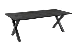 #holzgraufarben-optik #240x100 #x-gestellschwarz