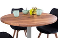 #80x80 #akazienaturfarben #säulen-gestelleckigsilber