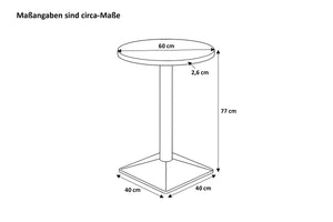 #60x60 #akazienaturfarben #säulen-gestelleckigschwarz
